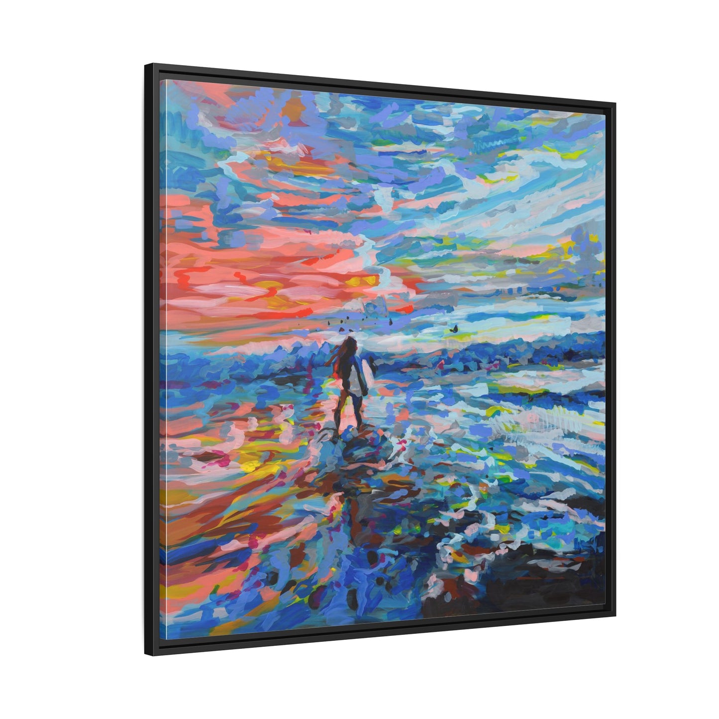 Dreamland Beach, Uluwatu - Framed Canvas