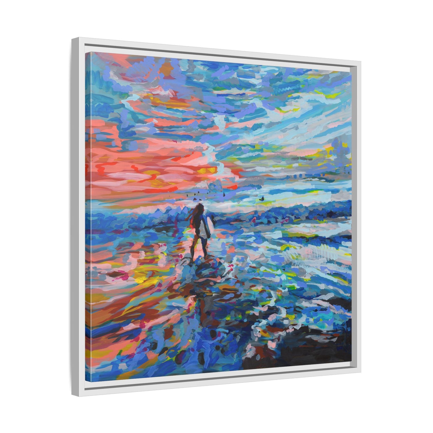 Dreamland Beach, Uluwatu - Framed Canvas