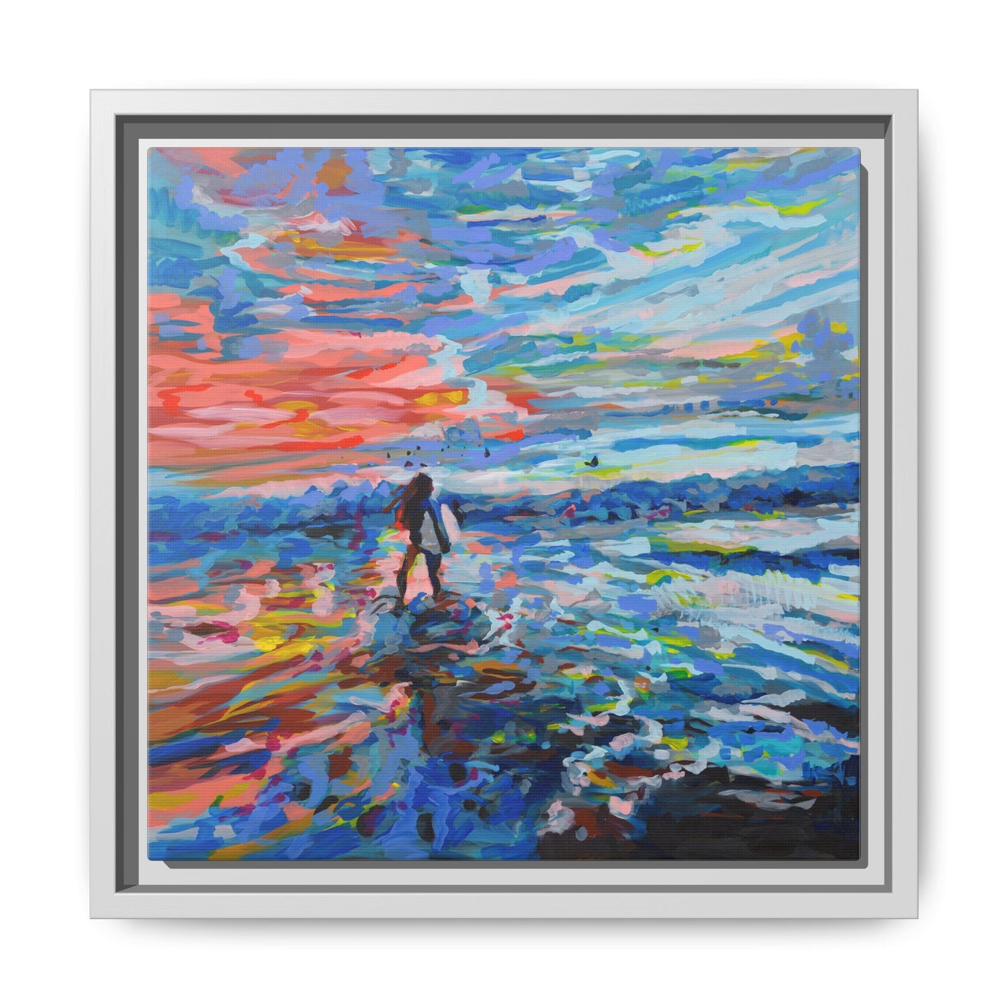 Dreamland Beach, Uluwatu - Framed Canvas