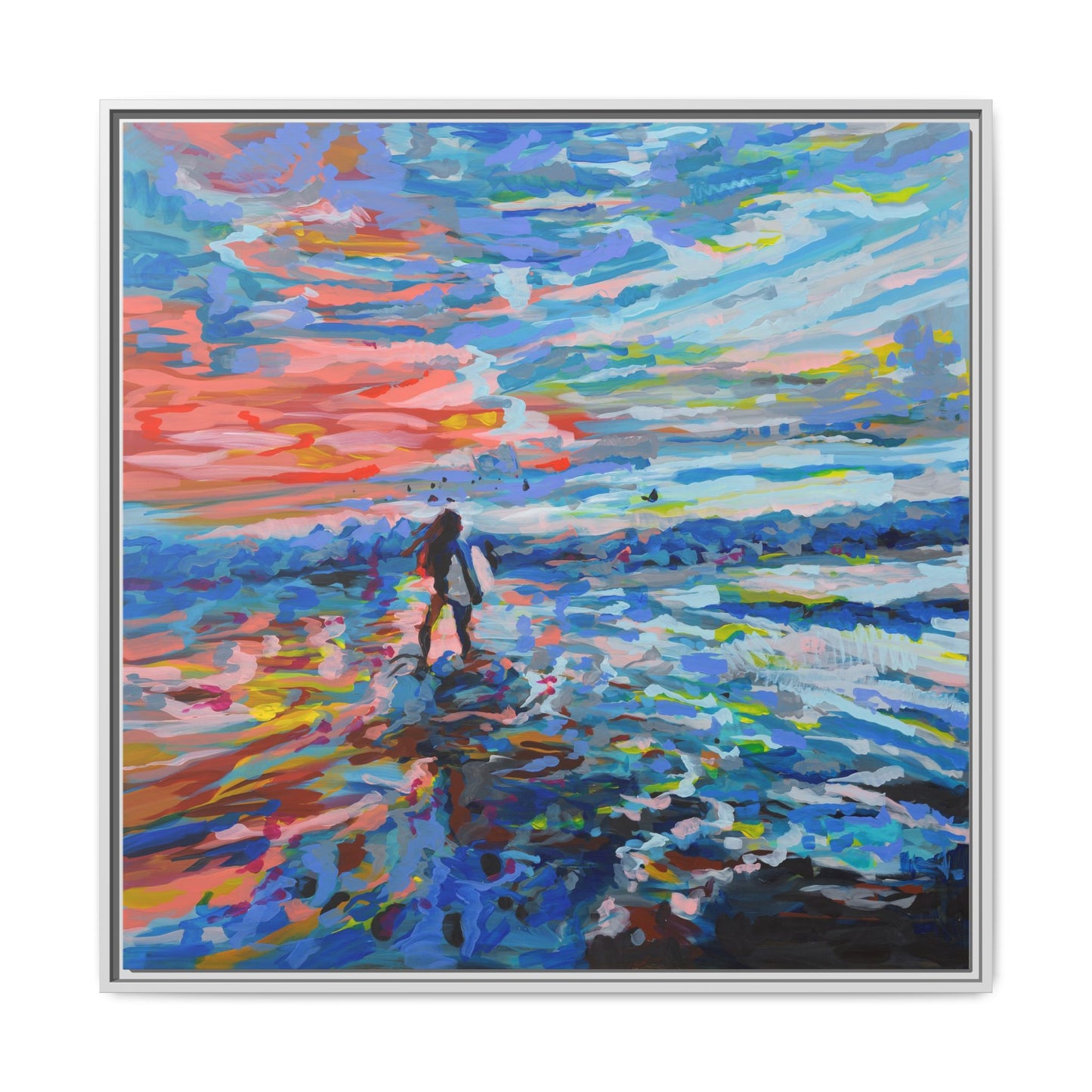 Dreamland Beach, Uluwatu - Framed Canvas