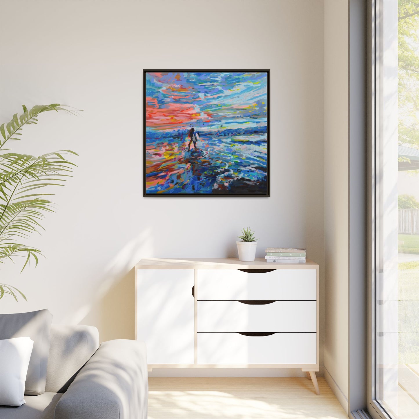 Dreamland Beach, Uluwatu - Framed Canvas