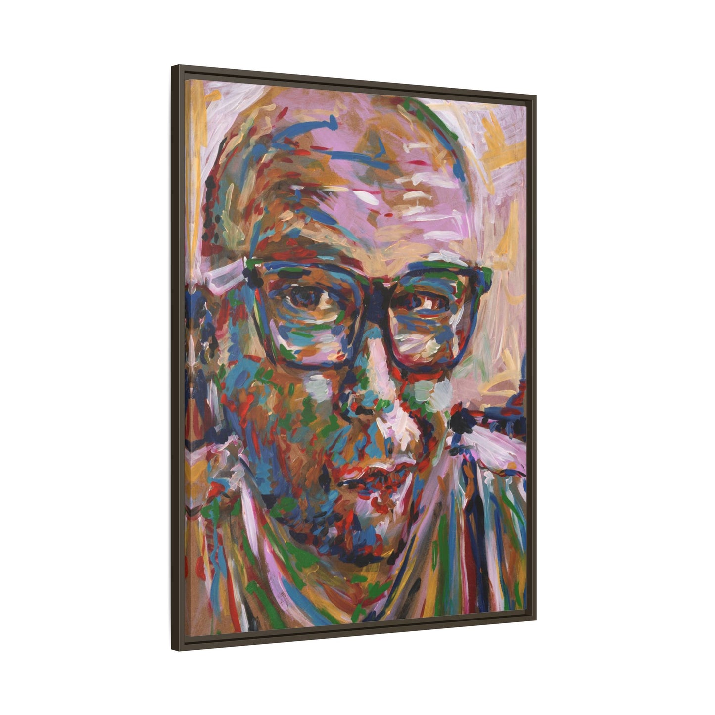 He knows what he's doing - Framed Canvas