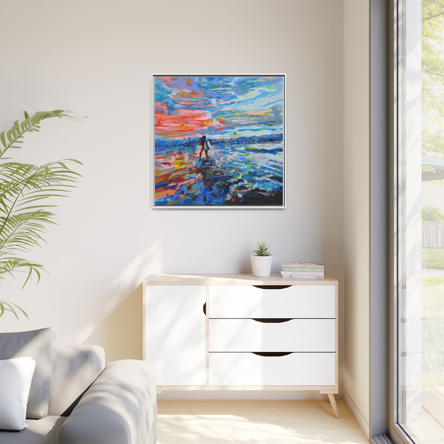 Dreamland Beach, Uluwatu - Framed Canvas