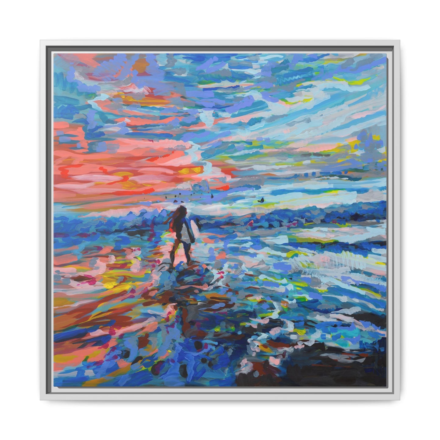 Dreamland Beach, Uluwatu - Framed Canvas