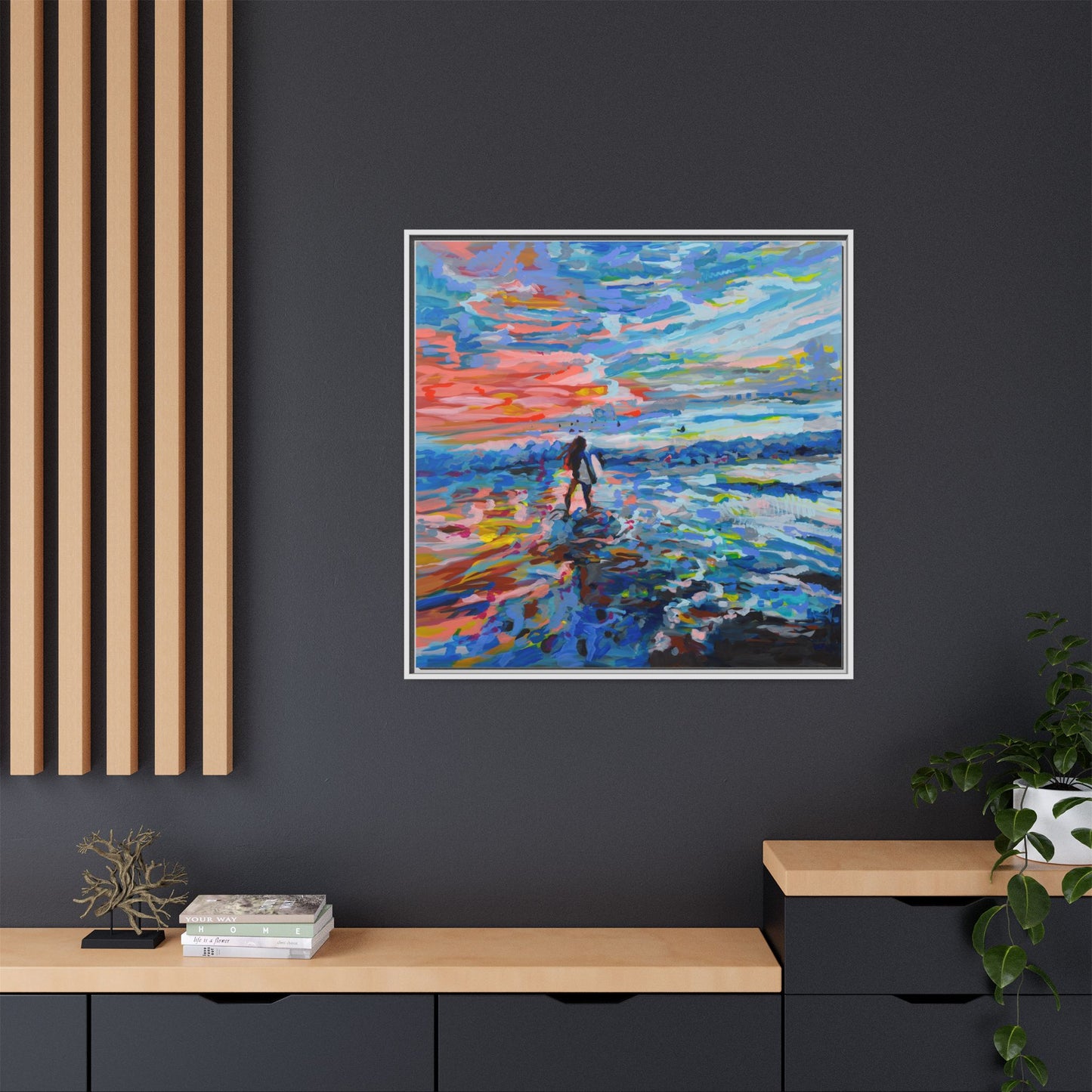 Dreamland Beach, Uluwatu - Framed Canvas