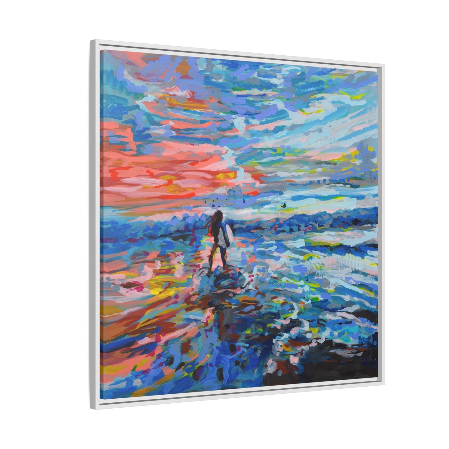 Dreamland Beach, Uluwatu - Framed Canvas