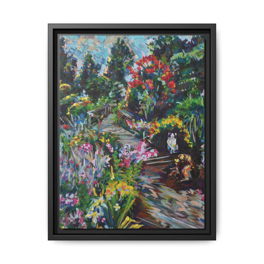 The Garden, Pennsylvania - Framed Canvas