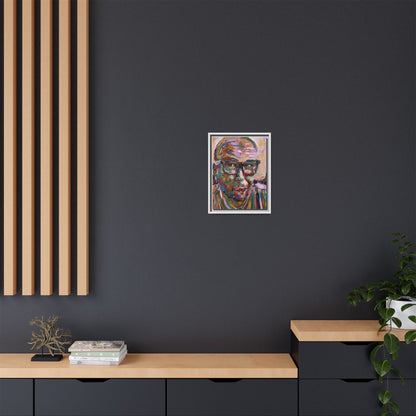 He knows what he's doing - Framed Canvas