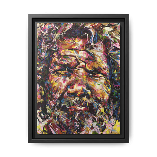 Man from Varanasi - Framed Canvas