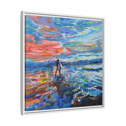 Dreamland Beach, Uluwatu - Framed Canvas