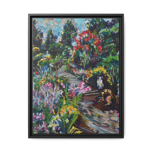 The Garden, Pennsylvania - Framed Canvas