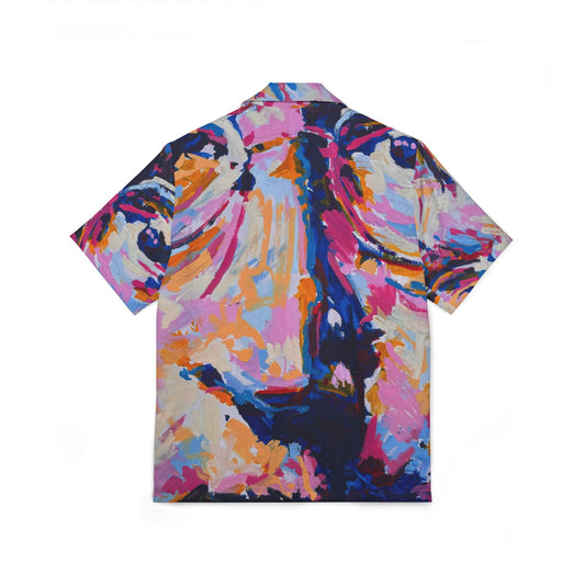 Vibrant Men's Hawaiian Camp Shirt | Artistic Floral Print