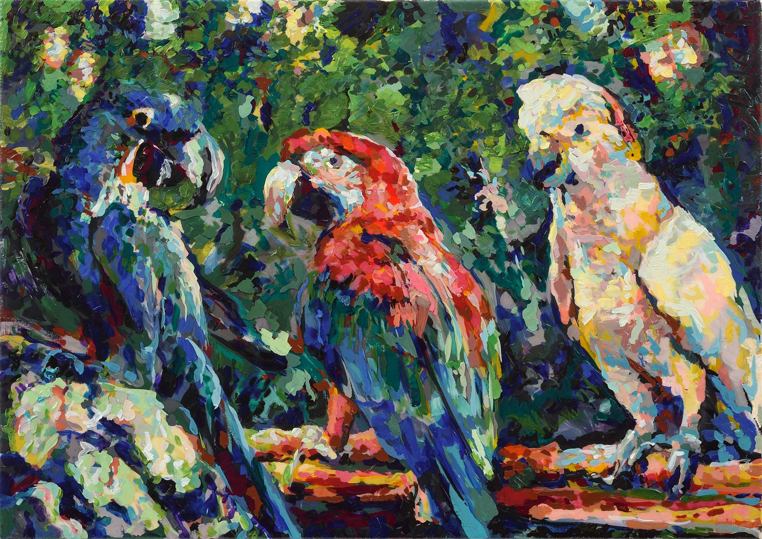 Three Parrots