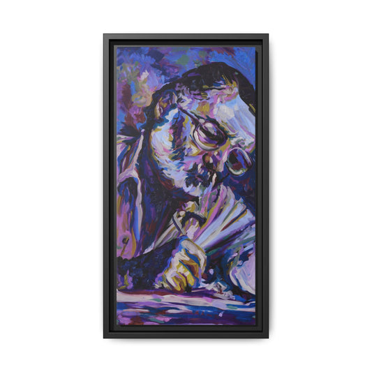 E. Hemingway - Framed Canvas